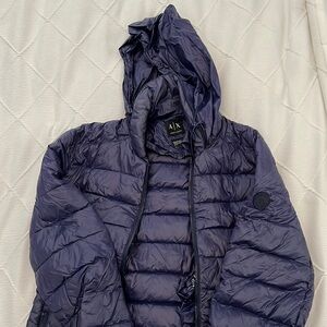Lightly Used Armani Exchange Puffer Jacket size Small